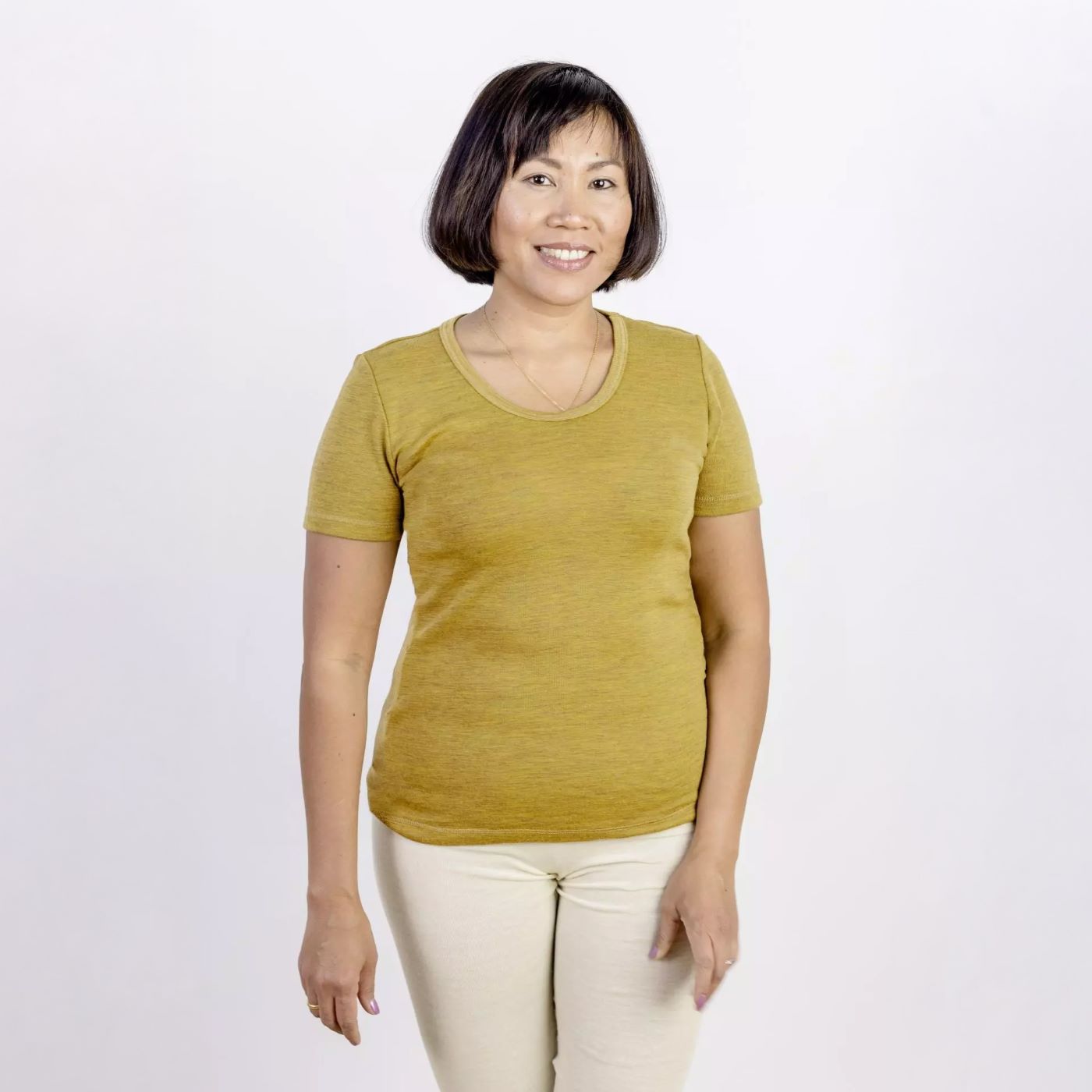 Women's Organic Merino Wool Short-Sleeved Tee Women's Organic Merino Wool Short-Sleeved Tee
